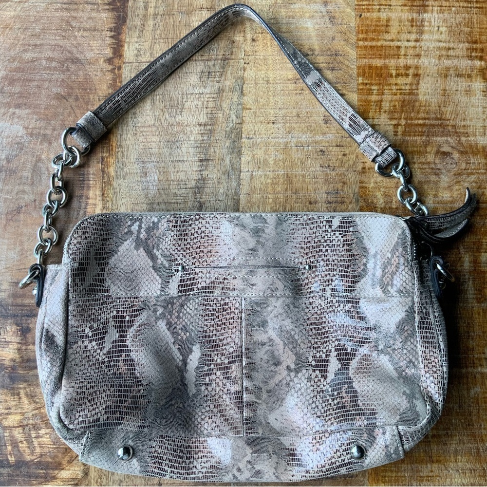 B. MAKOSWKY Snake Skin Shoulder Bag - Picture 9 of 9